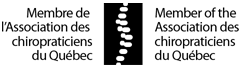 Membre de l'Association des chiropraticiens du Québec.